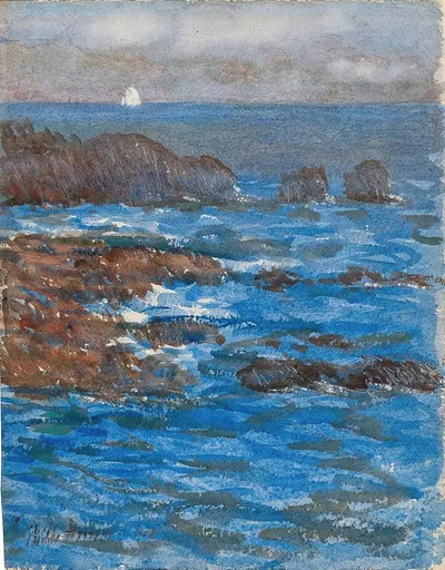 Утесы и море, Аппелдор by Чайлд Хассам, 1903 — digital art print download