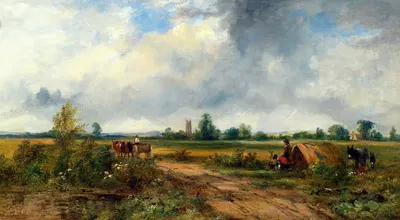 A View near Canterbury by Frederick Waters Watts — digital art print download