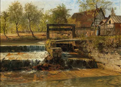 A Weir by Hugo Darnaut — digital art print download
