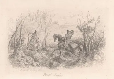 Two Huntsmen by John Frederick Tayler, 1853 — digital art print download