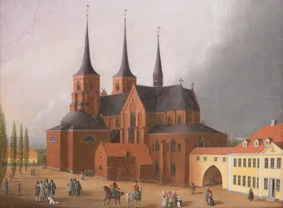 Роскилле собор by Иоганн Карл Шульц, 1841 — digital art print download