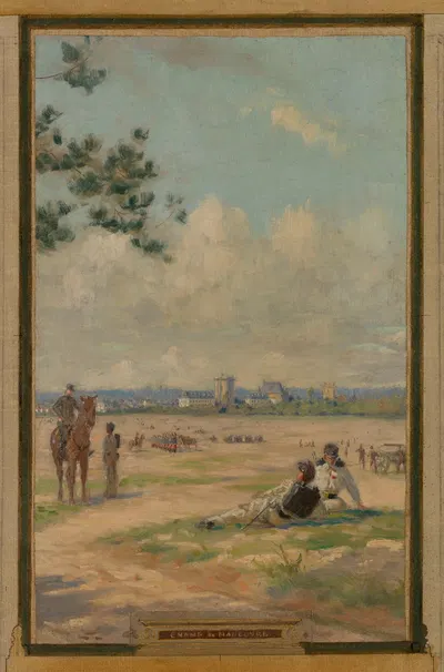 Поле маневров by Морис Шабас, 1898 — digital art print download