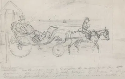 A Jockey-Cart by John Leech — digital art print download