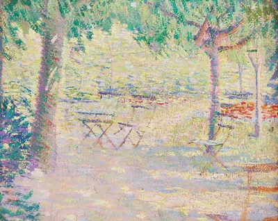 Солнечная терраса на открытом воздухе, Живерни by Филип Лесли Хейл, c. 1905 — digital art print download