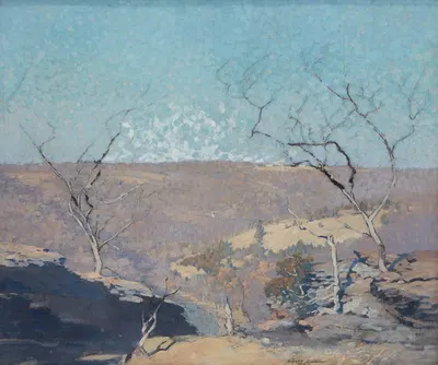 Долина Тохикон, Пойнт-Плезант, Пенсильвания by Роберт Спенсер, 1910 — digital art print download