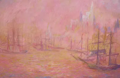 Порт Нью-Йорка by Теодор Эрл Батлер, 1917 — digital art print download