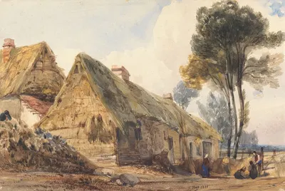 Вид на Швейцарский коттедж, Лондон by Томас Шоттер Бойс, 1836 — digital art print download