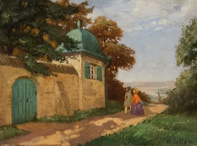 A walk in the palace park by Wilhelm Velten — digital art print download