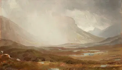 Проходящая буря, Остров Скай, Шотландия by Уильям Трост Ричардс — digital art print download