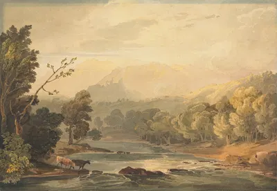 A View on the Brathay near Ambleside by Copley Fielding — digital art print download