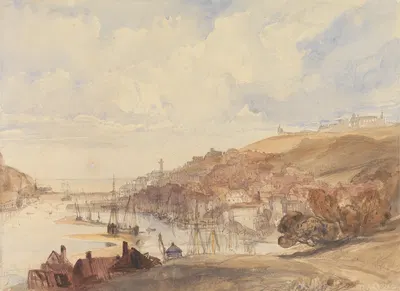 Whitby by Charles Bentley, 1833 — digital art print download