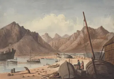 Средиземноморский порт by Чарльз Дайс, 1848 — digital art print download