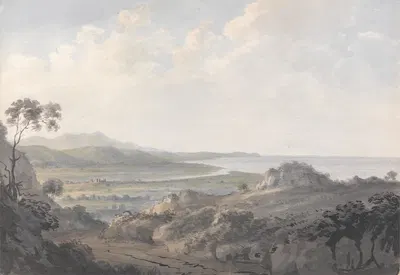 Coast Scene with Mouth of a River by Edward Dayes — digital art print download