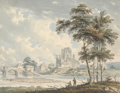 Kelso Abbey, Rosburghshire by Edward Dayes — digital art print download