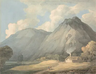 Craig yr Aderyn, near Llanfihangel-y-Pennant by Francis Towne, 1777 — digital art print download
