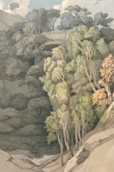 Devil's Bridge by Francis Towne, 1810 — digital art print download