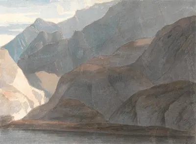 On the Lake of Como by Francis Towne, 1781 — digital art print download