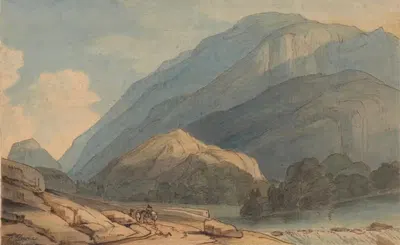 The Entrance into Borrowdale by Francis Towne — digital art print download