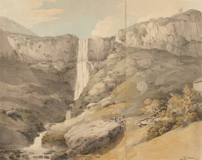 View of the Rhydaer by Francis Towne, 1777 — digital art print download