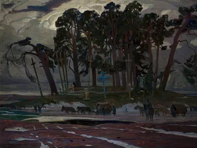 Along the old route of our forefathers by Henryk Szczygliński, 1919 — digital art print download