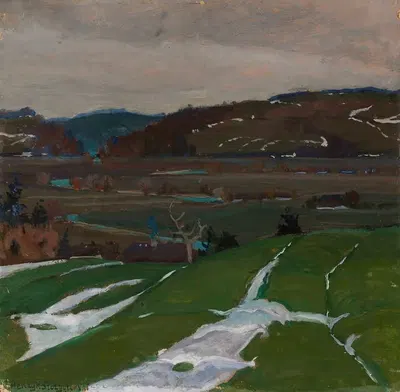 Пейзаж рядом с Вильнюсом by Генрик Щиглиньский, 1923 — digital art print download