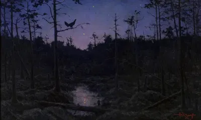 Mysterious song by Henryk Weyssenhoff, 1921 — digital art print download