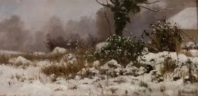Winter landscape by Henryk Weyssenhoff — digital art print download