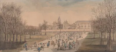 Skating in St. James' Park by John Nixon — digital art print download