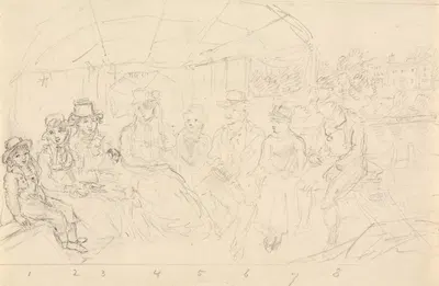 Study for, In Mr. Barnard's Boat, Kingston by John Nixon — digital art print download