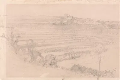 Distant View of Saint-Wulfran, Abbeville by Джон Рескин — digital art print download