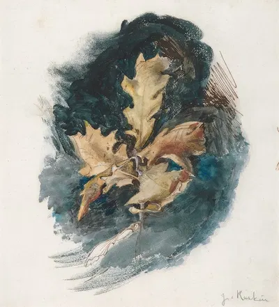 Study of an Oak Leaf by John Ruskin — digital art print download