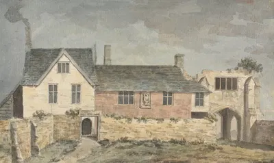 Inside of Castle Gate, Taunton, Somerset by John Inigo Richards, 1752 — digital art print download