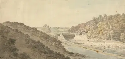 The Salmon Leap at Leixlip, Ireland by John Inigo Richards, 1764 — digital art print download