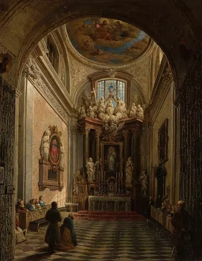 Литературная капелла в соборе Святого Иоанна в Варшаве by Марцин Залеский, 1854 — digital art print download