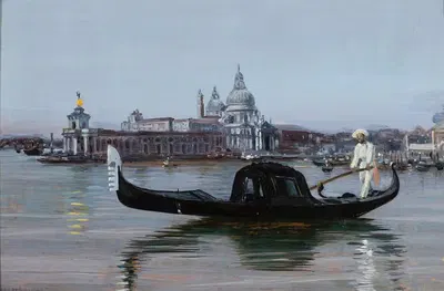 View of Venice. Santa Maria della Salute by Stanisław Masłowski, 1921 — digital art print download