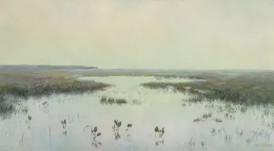 Рассвет над водой – Болота by Теодор Зиомек, 1908 — digital art print download
