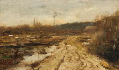 A country path by Théophile de Bock — digital art print download