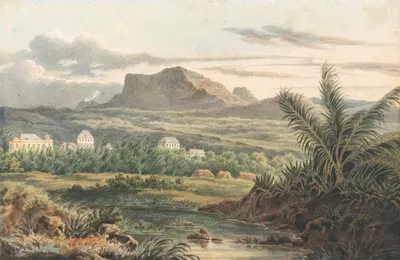 From the Beach near Fort Blanc, Oct. 4, 1819 by Thomas Bradshaw, 1819 — digital art print download