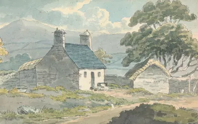 Two Stone Cottages by Thomas Bradshaw — digital art print download
