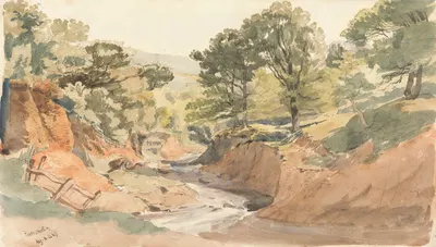 Landscape View at Powerscourt by Thomas Creswick, 1847 — digital art print download