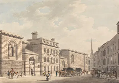 Newgate by Thomas Malton the Younger — digital art print download