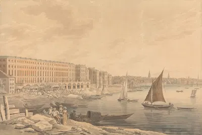 The Royal Terrace, Adelphi by Thomas Malton the Younger — digital art print download
