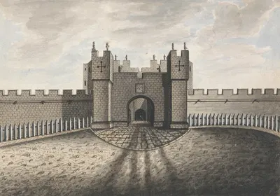 Gateway Alnwick by William Beilby, 1786 — digital art print download
