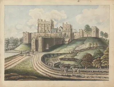 Prudhoe Castle, Northumberland by William Beilby — digital art print download