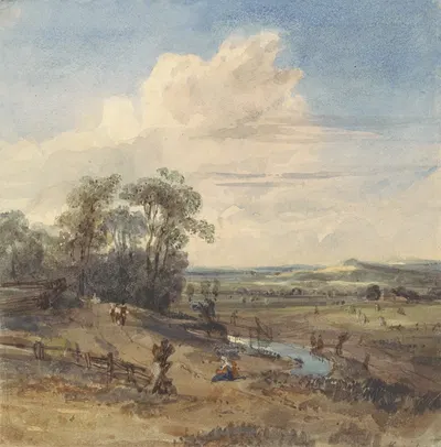 Landscape after Wynants (in the Louvre). by William Callow — digital art print download
