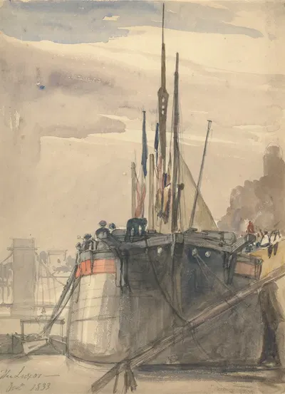 The Luxor, Paris, December 1833 by William Callow, 1833 — digital art print download