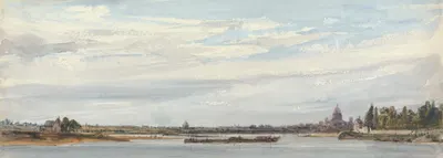 View of Paris from Charenton by William Callow, 1834 — digital art print download