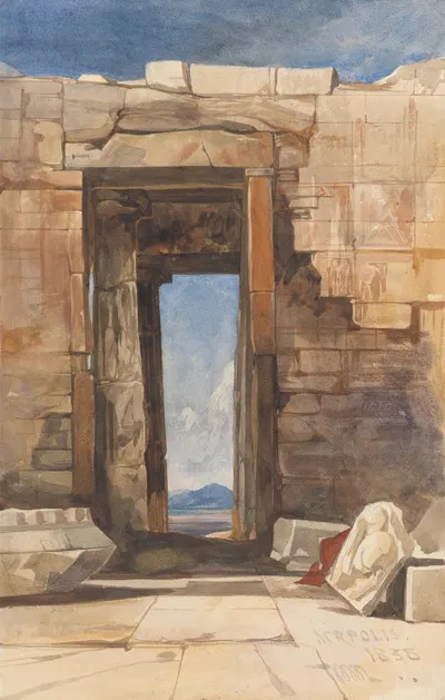 A Doorway in the Acropolis, Athens by William James Müller, 1838 — digital art print download
