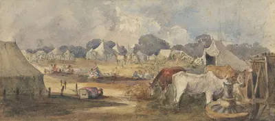 An Eastern Encampment by William James Müller — digital art print download