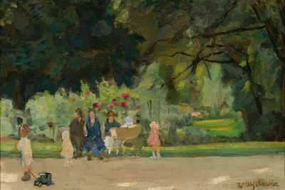 Planty Park in Kraków by Witold Wojtkiewicz, 1905 — digital art print download